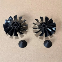 Powerfun   70mm Pro EDF Jet Part 12 Blades CCW Propeller CW Propeller for 70 EDF RC Airplane RC Model Plane Aircraft Part