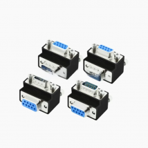 DB9 Adapters 90 Degree Bend Male / Female to Male / Female 9 Pin Connectors L-type Serial Port RS232 COM D-Sub 9 Converters