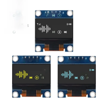 0.96 Inch OLED Display Module SSD1306 I2C IIC SPI Serial 128X64 LCD 4 Pin YellowBlue WhiteBlue for Arduino(Pin Headers Soldered)