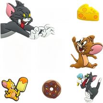 9pcs NEW Cat Shoe Charms Cartoon Series ​for Shoe Charms Accessories for Classic Clog Shoe Decoration Kids Gifts