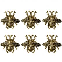 6 Pcs/lot Bumblebee Napkin Rings Honey Bee Napkin Ring Wedding Insect Serviette Holder Eco-friendly Metal Home Diningtable Decor