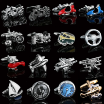 French shirt Cufflinks Aircraft sailboat motorcycle racing car Design cuffbuttons Men's business jewelry accessories wholesale