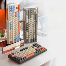M87 Wireless Keyboard, 87keys Dual Mode Bluetooth Keyboard with Rainbow-light RGB,PBT Ballcaps Design Gaming Keyboard