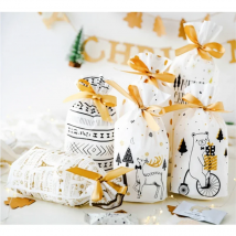 Christmas Gift Bag christmas candy bag Wedding  Party Drawstring Bag Christmas Decorations for Home New Year 2021 Presents