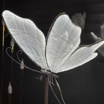Mini Butterflies Led Wedding Light Romantic Lace Dia40cm Butterfly Floor Lamp Decor Wedding Walkway Party Event Lights