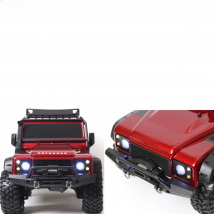 YEAHRUN 1/8 1/10 Scale RC Car Logo Sticker For TRX-4 Defender D90 D110 Metal Adhesives Decals DIY Decoration Parts