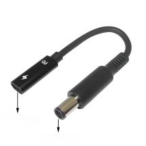 Dc USB Type C Power Jack for Dell USB-C Female to 7.4*5.0mm Male Plug Converter Laptop Charger Connector Cable for Dell Latitude