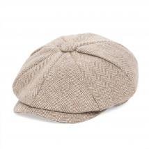 JANGOUL Small Size Baker Boy Cap Wool Blend Newsboy Caps Boy Girl Men Women Herringbone Flat Hat Driver Gatsby Hats Cabbies 001