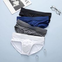 Men Underwear Underpants Brand Designer Triangle Pants Low Increase Capsular Elasticity Body Bag Hugging Comfortable Briefs Slip