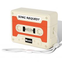 Funda protectora para Airpods Pro 2, funda con cordón, estilo de cinta clásica divertida, diseño 3D para Airpods Pro de segunda generación