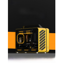 Mechanic Master C+Max Computer Case MATX ITX Support 385mm SFX SFX Power Supply 162mm 240 Water Cooling Aluminum Alloy Cube