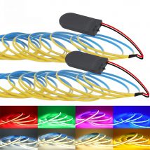 3MM 5MM 8MM PCB COB LED Strip 5V Light Battery Power 320LEDs/M Red Green Blue Pink Flex Adhesive Tape Home Decor 0.5m 1m 2m 3m