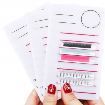 Acrylic Lashes Holder Pad Individual Eyelash Tablet Makeup Tools Palette 1pcs Eyelash Pad Lash Extension Glue Pallet Holder Card