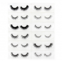 LEHUAMAO 3D Mink Eyelash Fluffy Cross Thick Natural Fake Eyelashes Lashes Dramatic Makeup Eye Lashes Handmade False Eyelash