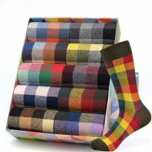 New Men's Socks Casual Business Dress High Quality Happy Combed Cotton Socks Fashion Funny Plus Size Men Gift Socks