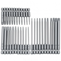 11/12pcs Tamper Proof Security Drill Bit Set Torx Screwdriver Flat Head 1/4" Hex Bits Au26 20