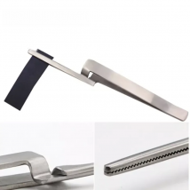 1pc Stainless Steel Dental Occlusal Paper Tweezers Curved Bite Articulating Paper Plier Orthodontic Forcep For Teeth Care Tool