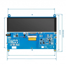 7Inch IPS/TN AIDA64 LCD Display  mini pc Touch HDMI Module 1024 x 600 for Raspberry Pi 3 Pi4 PC monitor moniteur tacti orange pi