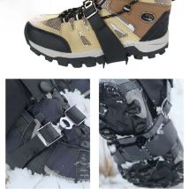 4 stude New ice claw Universal outdoor Safety Anti-Skid Snow Ice Climbing Shoe Spikes Grips Crampons Cleats Overshoes Traction