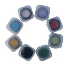 Agnicy 1.25 Inches M28 Microscope Filter Moon Filter Eyepiece of Astronomical Telescope Accessory 8 Colors for Choose