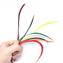 PERSUADER 20pcs/bag hand picked Goose Biot Feathers for fly fishing stonefly nymph fly split tails&down wings fly tying material