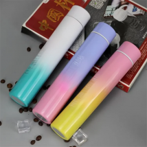 Mini 260ML Gradation Slim Vacuum Flasks Thermos Cup 304 Stainless Steel Coffee Pearlescent Paint Surface Thermos Water Bottle