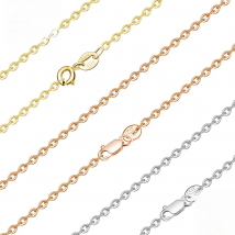 Eudora 100% 925 Sterling Silver Classic Basic Chain  Lobster Clasp Adjustable Necklace Chain Fine Jewelry for Women