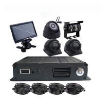 4CH 1080P Car DVR Dual SD Card Recorder 512GB Max 30 Days Recording Dvr MDVR Kit Camera System For Truck Bus Van