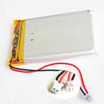 3.7V 1200mAh Lithium Polymer LiPo Rechargeable Battery 603450 + JST 1.25mm 2pin Connector For GPS DVD Mobile Video Game E-books