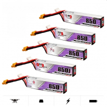 1-10Pcs GNB 2S 850mAh 7.6V 60C HV Lipo Battery with XT30U-F Plug for Happymodel FPV Racing Cine Whoop BetaFPV Drone RC Parts