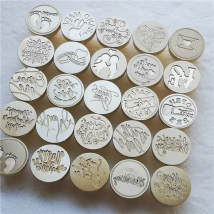 Greeting stamp with love thank you happy birthday christmas handmade Wax Seal Stamp Retro Antique Sealing Wax baby friend gifts
