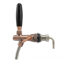 Flow Control Beer Faucet Short Shank Bronze Chrome Plating Draft Beer Dispenser Tap for Home Bar Bridge Restaurants Brewing Tool