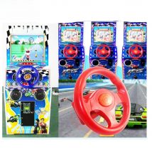 yinglucky Steering wheel 31 in 1 racing flame steering wheel swing doll car steering wheel car travel road children arcade