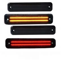 LED Cab Roof Kit LED Side Marker Light Kit For 2003-2009 HUMMER H2 Smoked Front Amber or Rear Red LED Turn Signal Warning Lamp