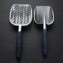 Long Handle Cat Litter Scoop Big Metal Litter Scoop With Deep Shovel Pet Cleaning Tool