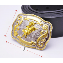 69*50MM Inner 40MM ROCK BULL RIDE RODEO RODEO COWBOY TEXAS WESTERN SHINE BELT BUCKLE
