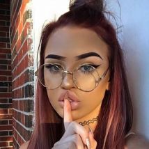 warblade round nerd glasses clear lens unisex gold round metal frame glasses optical men women eyeglass frame fake glasses