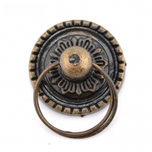 NAIERDI 2pcs Retro Bronze Kitchen Cabinet Knobs Cupboard Door Handles Vintage Wardrobe Furniture Handle Jewelry Box Drawer Pulls