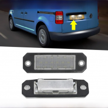 2Pcs For VW Transporter T5 2003-2015 T6 For Caddy 2004-2017 Tail White LED License Plate Light Number Plate Lamp Assembly