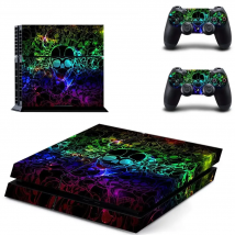 Skull PS4 Stickers Play station 4 Skin PS 4 Sticker Decal Cover For PlayStation 4 PS4 Console & Controller Skins Vinyl