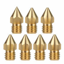 5/10PCS MK8 Brass Nozzle 0.2MM 0.3MM 0.4MM 0.5MM Extruder Print Head Nozzle For 1.75MM CR10 CR10S Ender-3 3D Printer Accessories