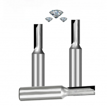 Vsharp PCD straight bit Diamond milling cutter double-edged straight router bit  melamine board HPL calcium silicate board MDF