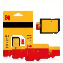 Kodak High-Speed MicroSDXC Card Adapter - 32GB-256GB, UHS-I U3 V30 A1, for Laptops, Smartphones, Surveillance and Dash Cams