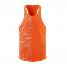 Men Casual Sport Vests Quick Dry Breathable Fitness Running Gym Sleeveless Mesh Workout Vests Prints Bodybuilding Muscle Singlet