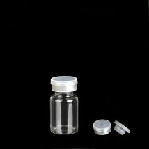 4000pcs 10ml Cold pressed juice shot glass bottles & white flip off lids and grey rubber stoppers
