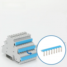 EB80-DIK 1Pc 20 Seats Wiring Jumpers For DIKD 1.5 3-Level Wire Connector DIN Rail Terminal Block Insertion Bridge EB 80-DIK