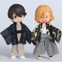 HOUZIWA OB11 Doll Clothes Doll Flip Flops Kimono 1/12 Bjd Clothes For Dolls OB11