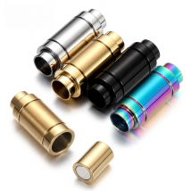 Stainless Steel Magnetic Clasps 6mm Hole Size for Leather Cord Bracelet Magnet Buckle Jewelry DIY Making Accessories