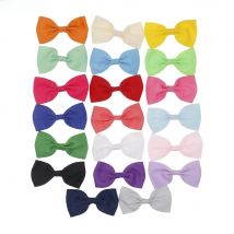 7cm baby Mini Satin Ribbon Bow Hair Bands Flower Without headband No hair Clips Headwrap Hairband Hair Accessories 20pcs/lot