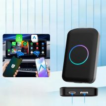 CarlinKit  Mini Wireless Carplay TV Box 4+32G 5 in 1 Android Auto Wireless AI Box HD Display CarPlay Adapter for Youtube Neflix